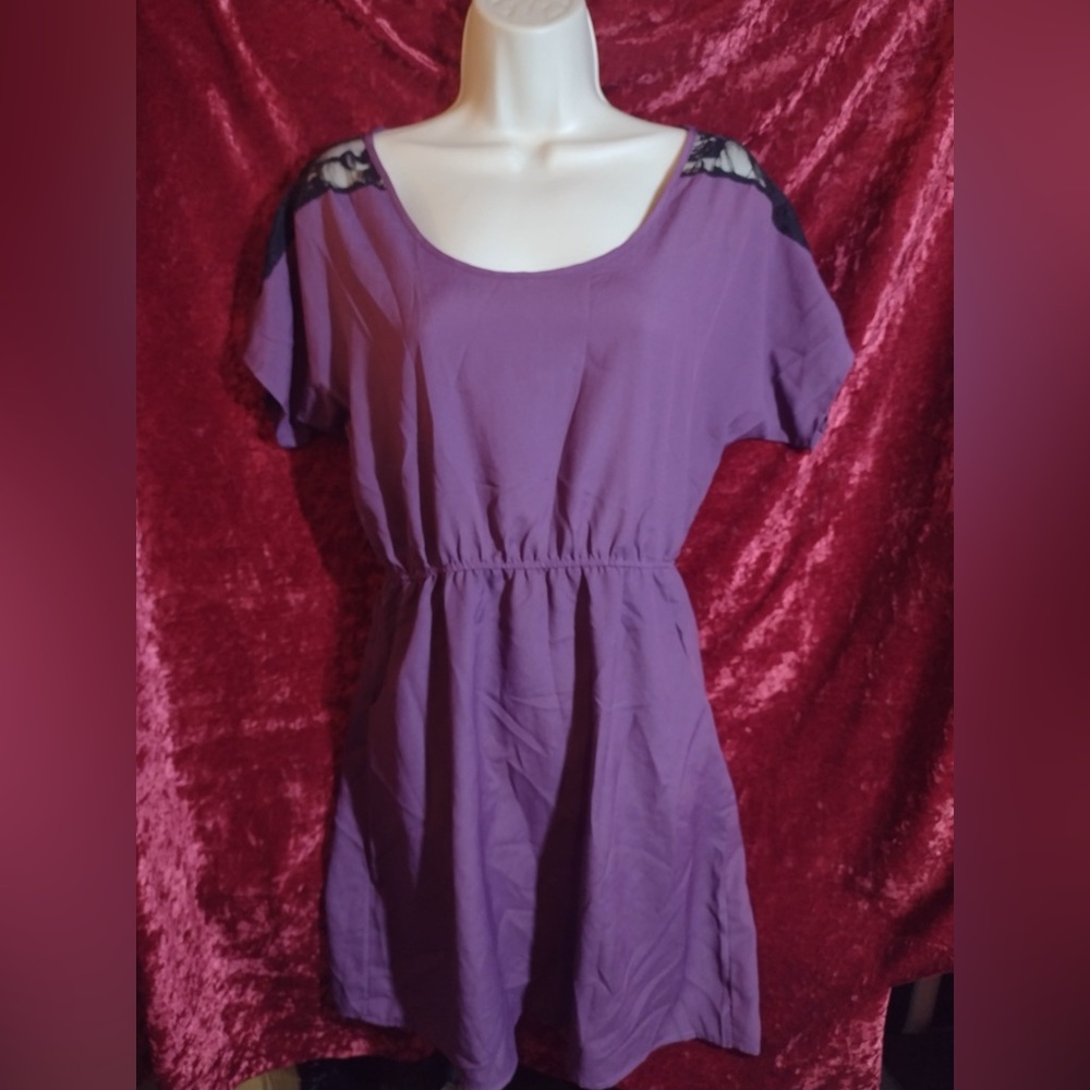 Elegant Purple Women's Dress